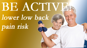 Apple Country Chiropractic shares the relationship between physical activity level and back pain and the benefit of being physically active.  