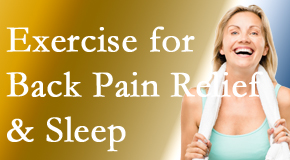 Apple Country Chiropractic shares recent research about the benefit of exercise for back pain relief and sleep. 