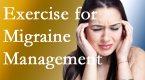 Apple Country Chiropractic incorporates exercise into the chiropractic treatment plan for migraine relief.