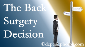Williamson back surgery for a disc herniation is an option to be carefully studied before a decision is made to proceed. 