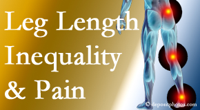 Apple Country Chiropractic tests for leg length inequality as it is related to back, hip and knee pain issues.
