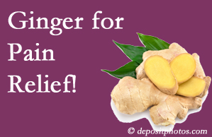 Williamson chronic pain and osteoarthritis pain patients will want to look in to ginger for its many varied benefits not least of which is pain reduction. 