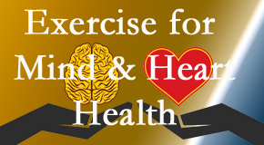 A healthy heart helps maintain a healthy mind, so Apple Country Chiropractic encourages exercise.