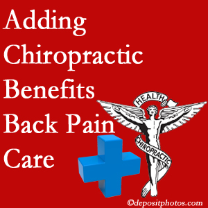 Added Williamson chiropractic to back pain care plans works for back pain sufferers. 