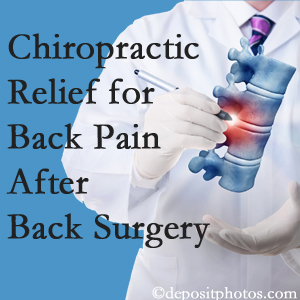 Apple Country Chiropractic offers back pain relief to patients who have already undergone back surgery and still have pain.