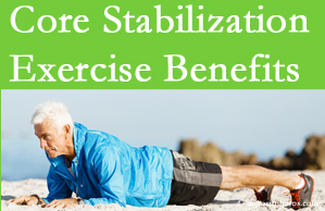 Apple Country Chiropractic presents support for core stabilization exercises at any age in the management and prevention of back pain. 