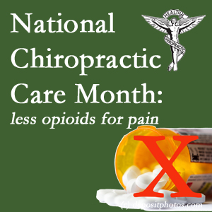 Williamson chiropractic care is being celebrated in this National Chiropractic Health Month. Apple Country Chiropractic describes how its non-drug approach benefits spine pain, back pain, neck pain, and related pain management and even reduces use/need for opioids. 