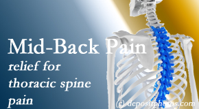 Apple Country Chiropractic offers gentle chiropractic treatment to relieve mid-back pain in the thoracic spine. 
