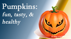 Apple Country Chiropractic appreciates the pumpkin for its decorative and nutritional benefits especially the anti-inflammatory and antioxidant!