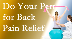 Apple Country Chiropractic calls on back pain sufferers to participate in their own back pain relief recovery. 