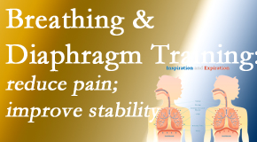 Apple Country Chiropractic describes spine stability and how new research shows that breathing and diaphragm training help with back pain.