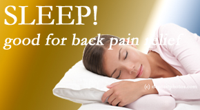 Apple Country Chiropractic presents research that says good sleep helps keep back pain at bay. 