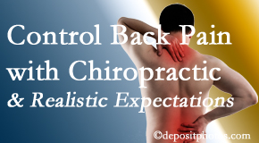 Apple Country Chiropractic helps patients establish realistic goals and find some control of their back pain and neck pain so it doesn’t necessarily control them. 