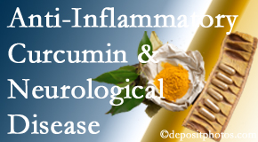 Apple Country Chiropractic presents recent findings on the benefit of curcumin on inflammation reduction and even neurological disease containment.