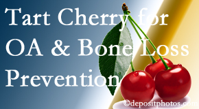 Apple Country Chiropractic shares that tart cherries may improve bone health and prevent osteoarthritis.