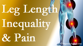 Apple Country Chiropractic tests for leg length inequality as it is related to back, hip and knee pain issues.