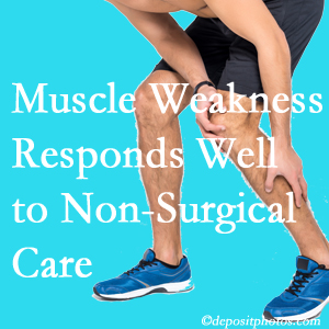 Williamson chiropractic non-surgical care manytimes improves muscle weakness in back and leg pain patients.