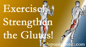 Williamson chiropractic care at Apple Country Chiropractic incorporates exercise to strengthen glutes.