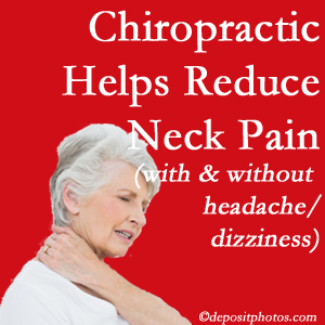 Williamson chiropractic treatment of neck pain even with headache and dizziness relieves pain at a reduced cost and increased effectiveness. 