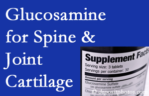 Williamson chiropractic nutritional support urges glucosamine for joint and spine cartilage health and potential regeneration. 