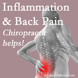 The Williamson chiropractic care provides back pain-relieving treatment that is shown to reduce related inflammation as well.