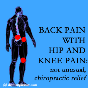 Williamson back pain, hip and knee osteoarthritis often appear together, and Apple Country Chiropractic can help. 