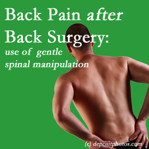 image of a Williamson spinal manipulation for back pain after back surgery