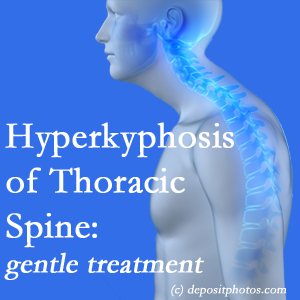 1 The Williamson chiropractic care of hyperkyphotic curves in the [upper spine in older people responds nicely to gentle chiropractic distraction care.